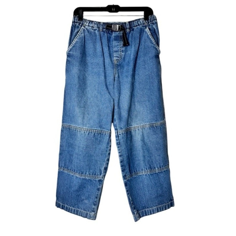 Lands End Boys Jeans Lot of 3 Husky XXL 20H Denim Elastic Waist Reinforced Knees